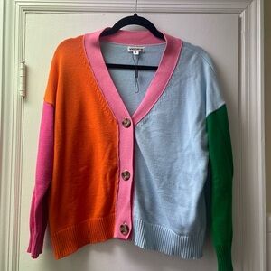 Vigoss Color Block Cardigan